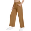image:imageWiWi Womens Sweatpants Loose Casual Lounge Work Pants Lightweight Yoga Pant with Pockets SXXLBbrown