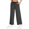 image:imageWiWi Womens Sweatpants Loose Casual Lounge Work Pants Lightweight Yoga Pant with Pockets SXXLBcharcoal Heather