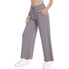 image:imageWiWi Womens Sweatpants Loose Casual Lounge Work Pants Lightweight Yoga Pant with Pockets SXXLBlavender