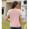 image:imageWiWi Womens TShirt Soft Short Sleeve Pullover Tops Casual Crew Neck Basic Tee T Shirt SXXLStylea Smoky Pink