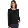 image:imageWiWi Womens TShirt Soft Short Sleeve Pullover Tops Casual Crew Neck Basic Tee T Shirt SXXLStyleb Black