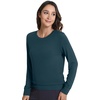 image:imageWiWi Womens TShirt Soft Short Sleeve Pullover Tops Casual Crew Neck Basic Tee T Shirt SXXLStyleb Deep Teal
