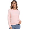image:imageWiWi Womens TShirt Soft Short Sleeve Pullover Tops Casual Crew Neck Basic Tee T Shirt SXXLStyleb Pink