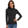 image:imageWiWi Womens TShirt Soft Short Sleeve Pullover Tops Casual Crew Neck Basic Tee T Shirt SXXLStylec Black