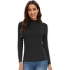image:imageWiWi Womens TShirt Soft Short Sleeve Pullover Tops Casual Crew Neck Basic Tee T Shirt SXXLStylec Black
