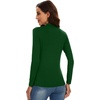 image:imageWiWi Womens TShirt Soft Short Sleeve Pullover Tops Casual Crew Neck Basic Tee T Shirt SXXLStylec Dark Green