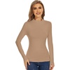 image:imageWiWi Womens TShirt Soft Short Sleeve Pullover Tops Casual Crew Neck Basic Tee T Shirt SXXLStylec Khaki