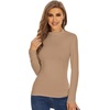 image:imageWiWi Womens TShirt Soft Short Sleeve Pullover Tops Casual Crew Neck Basic Tee T Shirt SXXLStylec Khaki