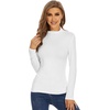 image:imageWiWi Womens TShirt Soft Short Sleeve Pullover Tops Casual Crew Neck Basic Tee T Shirt SXXLStylec Pure White