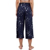 image:imageWiWi Womens Yoga Pants Comfy Casual Capri Bottoms with Pockets Sweatpants Wide Leg Capris Lounge Pant SXXLNavy Stars