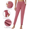 image:imageWiWi Womens Yoga Pants Viscose Bamboo Cooling High Waist Joggers Sweatpants Super Soft Lounge Bottoms with Pockets SXXLDusty Rose