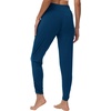 image:imageWiWi Womens Yoga Pants Viscose Bamboo Cooling High Waist Joggers Sweatpants Super Soft Lounge Bottoms with Pockets SXXLInk Blue