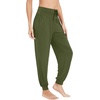 image:imageWiWi Womens Yoga Pants Viscose from Bamboo Stretchy Joggers Pant Comfy Lounge Bottoms Pajama Soft Breathable Cooling SXXLArmy Green