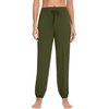 image:imageWiWi Womens Yoga Pants Viscose from Bamboo Stretchy Joggers Pant Comfy Lounge Bottoms Pajama Soft Breathable Cooling SXXLArmy Green