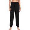 image:imageWiWi Womens Yoga Pants Viscose from Bamboo Stretchy Joggers Pant Comfy Lounge Bottoms Pajama Soft Breathable Cooling SXXLBlack
