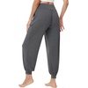 image:imageWiWi Womens Yoga Pants Viscose from Bamboo Stretchy Joggers Pant Comfy Lounge Bottoms Pajama Soft Breathable Cooling SXXLDark Heather Grey