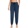 image:imageWiWi Womens Yoga Pants Viscose from Bamboo Stretchy Joggers Pant Comfy Lounge Bottoms Pajama Soft Breathable Cooling SXXLNavy Blue