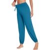 image:imageWiWi Womens Yoga Pants Viscose from Bamboo Stretchy Joggers Pant Comfy Lounge Bottoms Pajama Soft Breathable Cooling SXXLTeal Blue