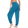 image:imageWiWi Womens Yoga Pants Viscose from Bamboo Stretchy Joggers Pant Comfy Lounge Bottoms Pajama Soft Breathable Cooling SXXLTeal Blue