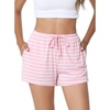C-pink White Stripe