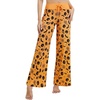 image:imageWiWi Pajama Pants for Women Bamboo Viscose Super Soft Bottoms Plus Size Cooling Wide Leg Casual Lounge Yoga Sweatpants S4XApumpkin Spider on Orange