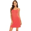 image:imageWiWi Slip Dress for Women Sleeveless Nightgowns Sexy Chemise Nightgown Full Slips Babydoll Viscose from Bamboo SXXLAcoral