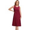 image:imageWiWi Viscose from Bamboo Tank Nightgown for Women Super Soft Summer Sleeveless Cooling Sleep Shirts SXXLBwine