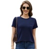 image:imageWiWi Womens TShirt Soft Short Sleeve Pullover Tops Casual Crew Neck Basic Tee T Shirt SXXLStylea Dark Navy