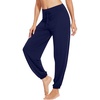 image:imageWiWi Womens Yoga Pants Viscose from Bamboo Stretchy Joggers Pant Comfy Lounge Bottoms Pajama Soft Breathable Cooling SXXLNavy