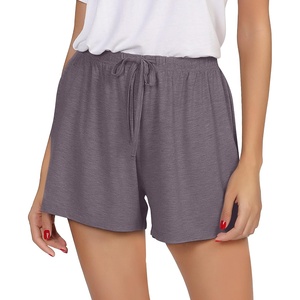image:imageWiWi Bamboo Visose Pajama Shorts for Women Soft Sleep Bottoms Plus Size Lounge Boxers Pj Sleepwear Bottom S4XAmisty Grey