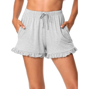 image:imageWiWi Bamboo Visose Pajama Shorts for Women Soft Sleep Bottoms Plus Size Lounge Boxers Pj Sleepwear Bottom S4XBash Grey
