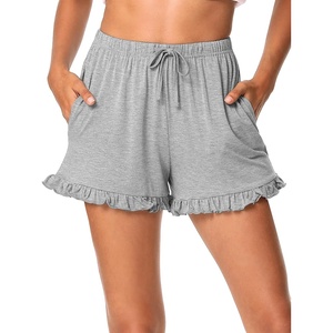 image:imageWiWi Bamboo Visose Pajama Shorts for Women Soft Sleep Bottoms Plus Size Lounge Boxers Pj Sleepwear Bottom S4XBheather Grey