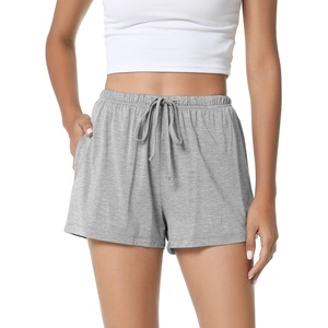 image:imageWiWi Bamboo Visose Pajama Shorts for Women Soft Sleep Bottoms Plus Size Lounge Boxers Pj Sleepwear Bottom S4XCheather Grey