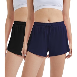 image:imageWiWi Bamboo Visose Pajama Shorts for Women Soft Sleep Bottoms Plus Size Lounge Boxers Pj Sleepwear Bottom S4XEblacknavy