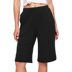 image:imageWiWi Viscose from Bamboo Soft Sleep Shorts for Women Pajama Bottoms Lounge Plus Size Lightweight Short Pants S3XBlack