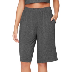 image:imageWiWi Viscose from Bamboo Soft Sleep Shorts for Women Pajama Bottoms Lounge Plus Size Lightweight Short Pants S3XCharcoal Heather
