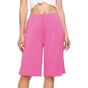 image:imageWiWi Viscose from Bamboo Soft Sleep Shorts for Women Pajama Bottoms Lounge Plus Size Lightweight Short Pants S3XRaspberry Pink