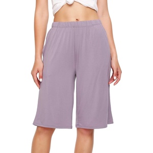 image:imageWiWi Viscose from Bamboo Soft Sleep Shorts for Women Pajama Bottoms Lounge Plus Size Lightweight Short Pants S3XViolet