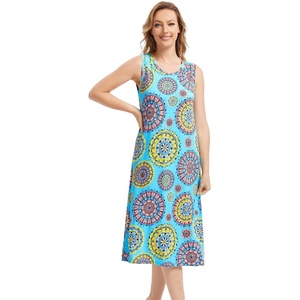 image:imageWiWi Viscose from Bamboo Tank Nightgown for Women Super Soft Summer Sleeveless Cooling Sleep Shirts SXXLBdatura