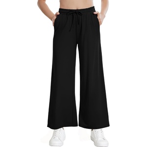 image:imageWiWi Womens Sweatpants Loose Casual Lounge Work Pants Lightweight Yoga Pant with Pockets SXXLBblack
