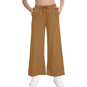image:imageWiWi Womens Sweatpants Loose Casual Lounge Work Pants Lightweight Yoga Pant with Pockets SXXLBbrown