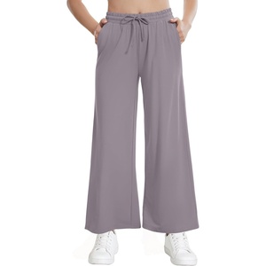 image:imageWiWi Womens Sweatpants Loose Casual Lounge Work Pants Lightweight Yoga Pant with Pockets SXXLBlavender