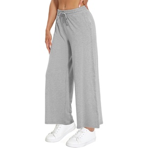 image:imageWiWi Womens Sweatpants Loose Casual Lounge Work Pants Lightweight Yoga Pant with Pockets SXXLBlight Heather Grey