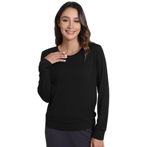 image:imageWiWi Womens TShirt Soft Short Sleeve Pullover Tops Casual Crew Neck Basic Tee T Shirt SXXLStyleb Black
