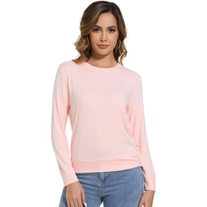 image:imageWiWi Womens TShirt Soft Short Sleeve Pullover Tops Casual Crew Neck Basic Tee T Shirt SXXLStyleb Pink