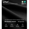 image:imageWiWi Bamboo Viscose Mens Pajamas Set Soft Button Down Cooling Sleepwear and Pants Knit Lounge PJs with Pockets SXXLAblack
