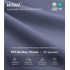 image:imageWiWi Bamboo Viscose Mens Pajamas Set Soft Button Down Cooling Sleepwear and Pants Knit Lounge PJs with Pockets SXXLAblue