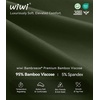 image:imageWiWi Bamboo Viscose Mens Pajamas Set Soft Button Down Cooling Sleepwear and Pants Knit Lounge PJs with Pockets SXXLAdark Fence Green