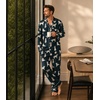 image:imageWiWi Bamboo Viscose Mens Pajamas Set Soft Button Down Cooling Sleepwear and Pants Knit Lounge PJs with Pockets SXXLAdog