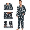 image:imageWiWi Bamboo Viscose Mens Pajamas Set Soft Button Down Cooling Sleepwear and Pants Knit Lounge PJs with Pockets SXXLAdog